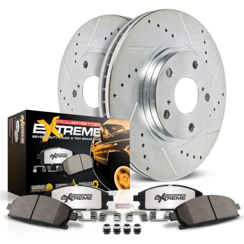 Power Stop 00-05 Ford Excursion Front Z36 Truck & Tow Brake Kit.