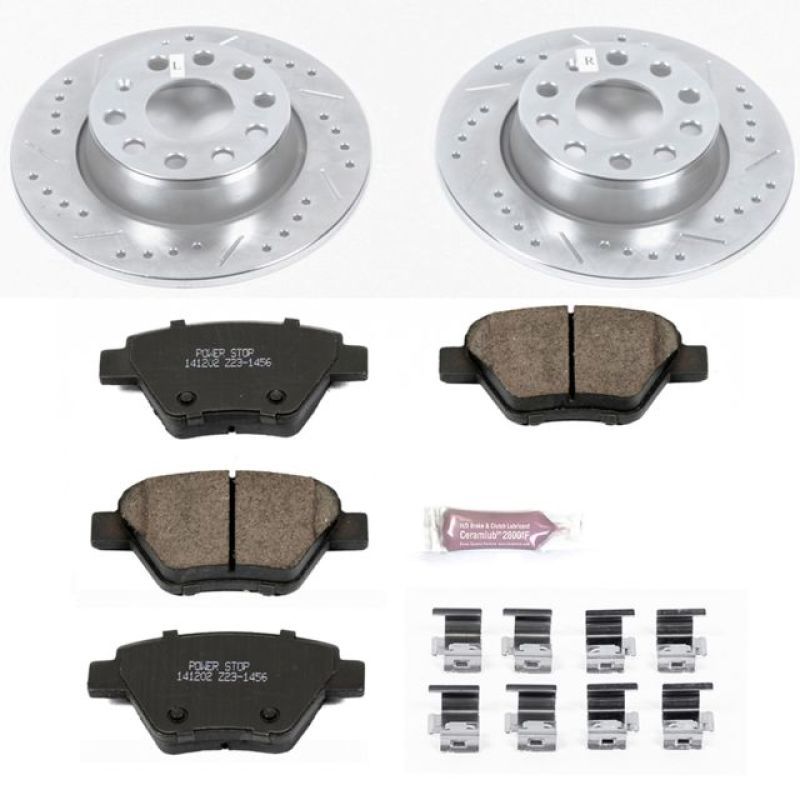 Power Stop 10-12 Audi A3 Rear Z23 Evolution Sport Brake Kit.