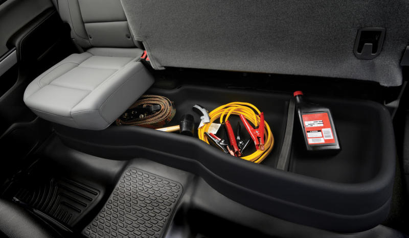 Husky Liners 14-21 Toyota Tundra Double Cab Under Seat Storage Box (w/o Factory Subwoofer).