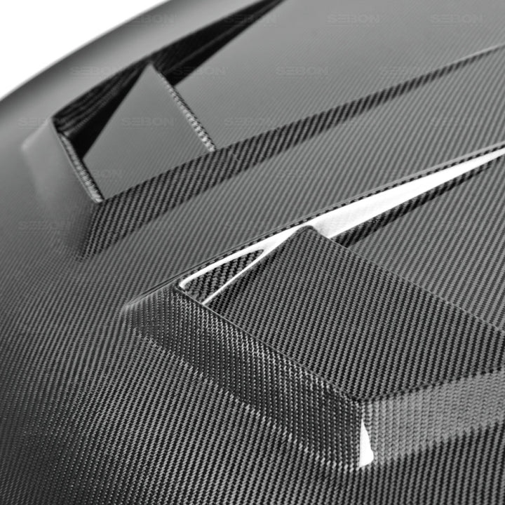 Seibon 15-20 Volkswagen Golf MK7 DV-Style Carbon Fiber Hood.