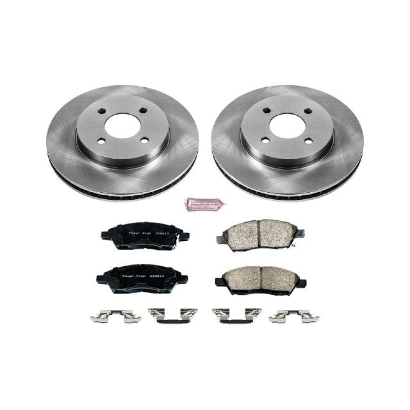 Power Stop 12-18 Nissan Versa Front Autospecialty Brake Kit.