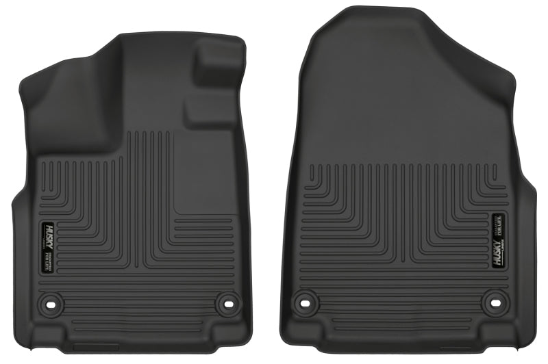 Husky Liners 18-23 Honda Odyssey WeatherBeater Black Front Floor Liners.