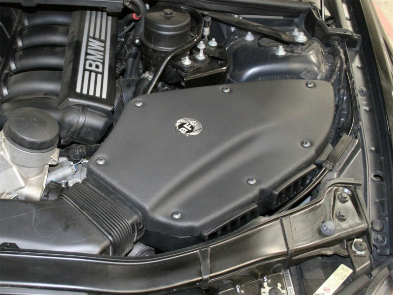 aFe MagnumForce Stage 2 Si Intake System Pro 5 R Black 06-12 BMW 3 Series E9x L6 3.0L Non-Turbo.