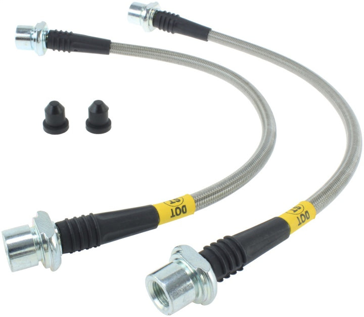 StopTech 08-12 Toyota Sequoia/07-12 Tundra Front Stainless Steel Brake Lines.