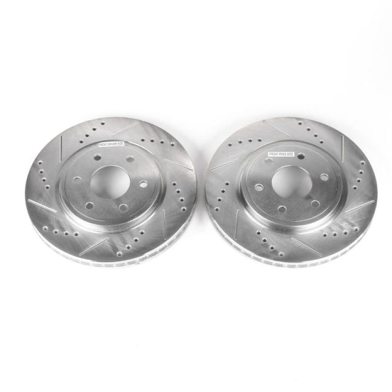 Power Stop 05-19 Nissan Frontier Front Evolution Drilled & Slotted Rotors - Pair.