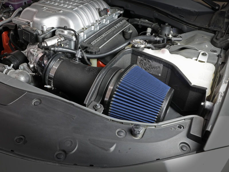 aFe 17-18 Dodge Challenger/Charger Magnum FORCE Stage-2XP Cold Air Intake System w/Pro DRY S- Black.