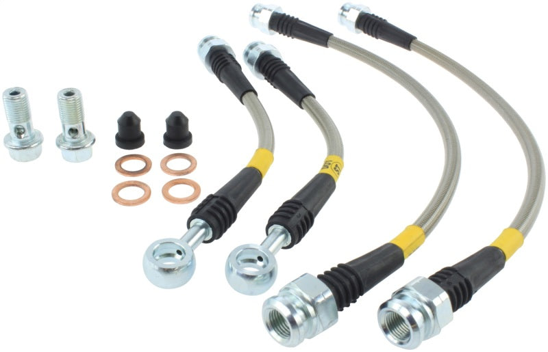 StopTech 2006-2014 Honda Ridgeline Stainless Steel Rear Brake Lines.