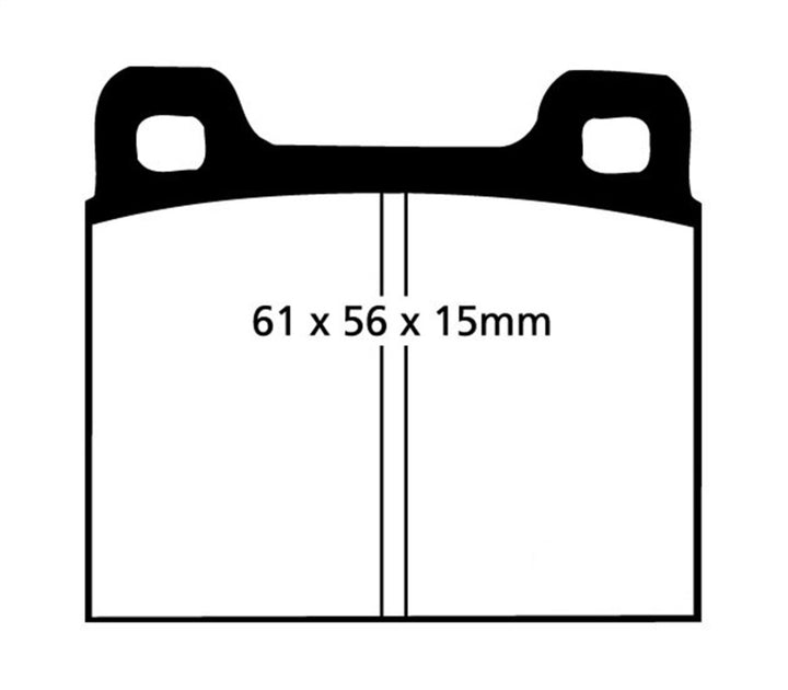 EBC 73-77 Porsche 911 2.7L Redstuff Front/Rear Brake Pads.