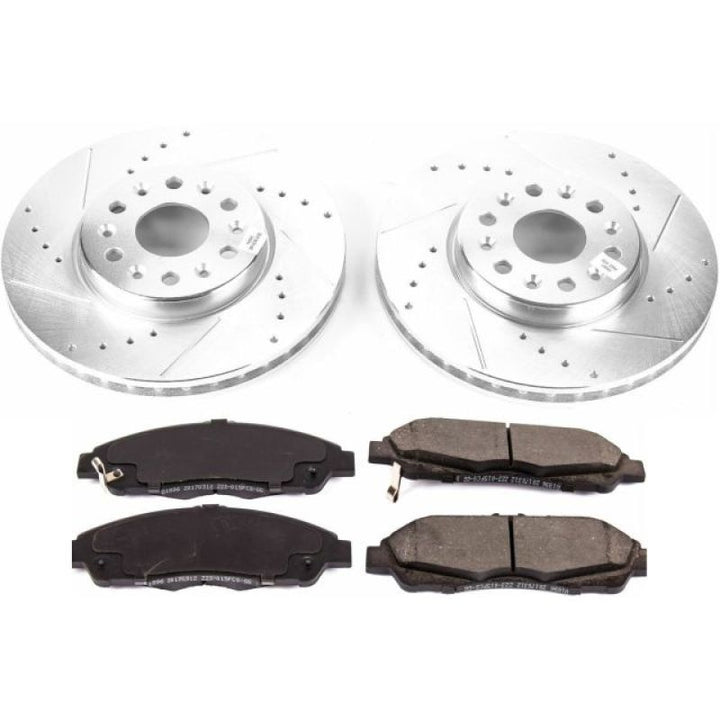 Power Stop 17-18 GMC Acadia Front Z23 Evolution Sport Brake Kit.