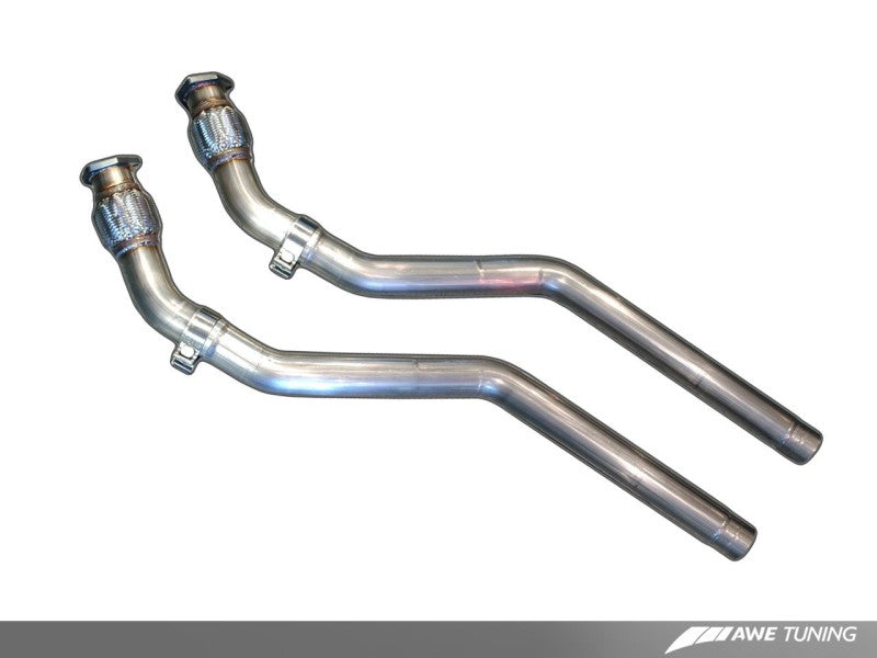 AWE Tuning Audi B8 4.2L Non-Resonated Downpipes for S5.
