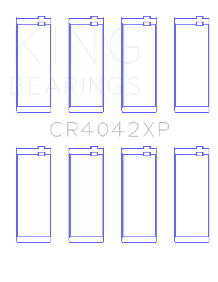 King BMW M40/M42/M43/M44 1.6L/1.8L/1.9L (Size .026) Connecting Rod Bearings (Set of 4)