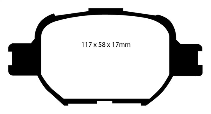 EBC 04-10 Scion TC 2.4 Yellowstuff Front Brake Pads.