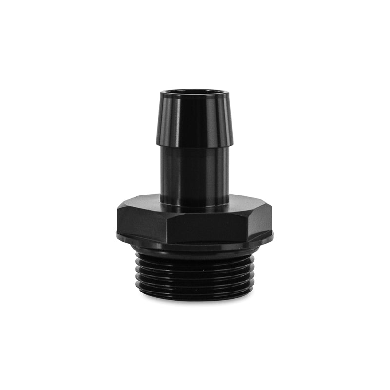 Mishimoto -16ORB to 3/4in. Hose Barb Aluminum Fitting - Black.