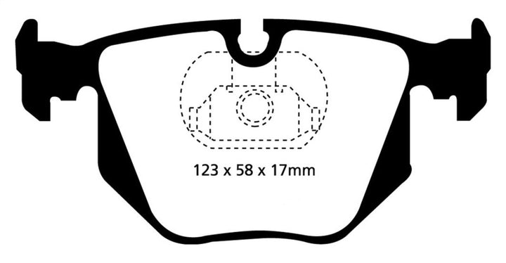 EBC 01-07 BMW M3 3.2 (E46) Yellowstuff Rear Brake Pads.