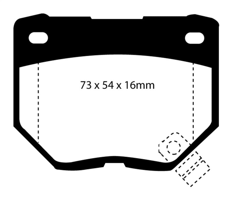 EBC 89-95 Nissan Skyline (R32) 2.6 Twin Turbo GT-R Redstuff Rear Brake Pads.