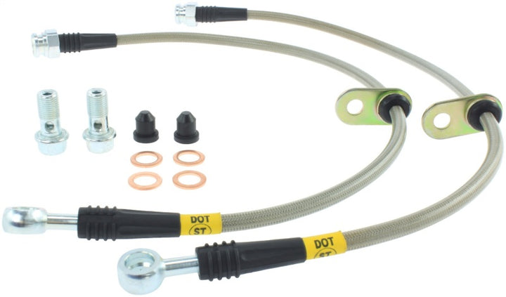 StopTech 09 Acura TSX / 08 Honda EX/EX-L / 09 Accord Coupe & Sedan Stainless Steel Front Brake Lines.