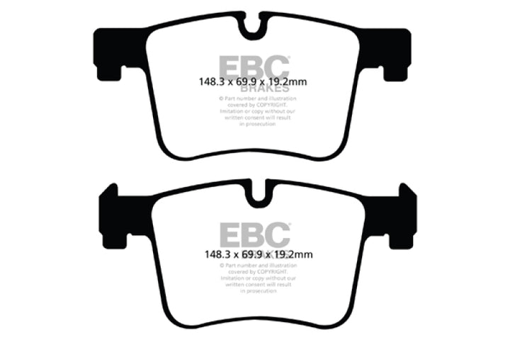 EBC 11+ BMW X3 2.0 Turbo (F25) Redstuff Front Brake Pads.