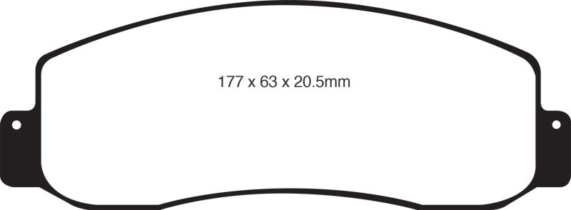 EBC 05-07 Ford F250 (inc Super Duty) 5.4 (2WD) Extra Duty Front Brake Pads.