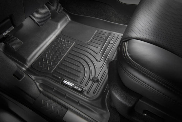 Husky Liners 16-22 Dodge Durango Weatherbeater Black Front & 2nd Seat Floor Liners.