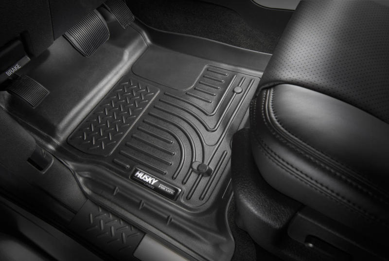 Husky Liners 2021 Ford Bronco 4 Door Weatherbeater Front & 2nd Seat Floor Liners - Black.