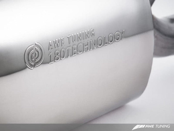 AWE Tuning Audi C7 A6 3.0T Touring Edition Exhaust - Dual Outlet Chrome Silver Tips.