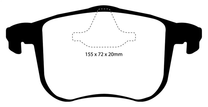 EBC 06-11 Saab 9-3 2.0 Turbo (Aero) Yellowstuff Front Brake Pads.