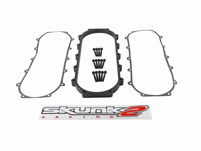 Skunk2 Ultra Series Honda/Acura Black RACE Intake Manifold 1 Liter Spacer (Inc Gasket & Hardware).
