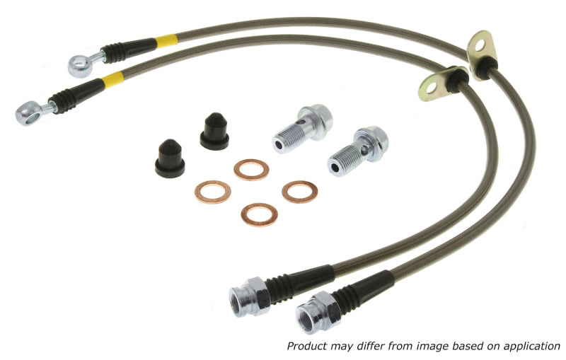 StopTech 06-09 Chevy Trailblazer Stainless Steel Rear Brake Lines.