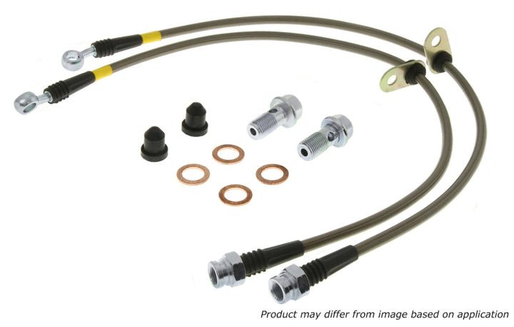 StopTech 04-08 Cadillac STS/XLR/XLR-V/SLS / 05-08 Corvette Stainless Steel Front Brake Line Kit.