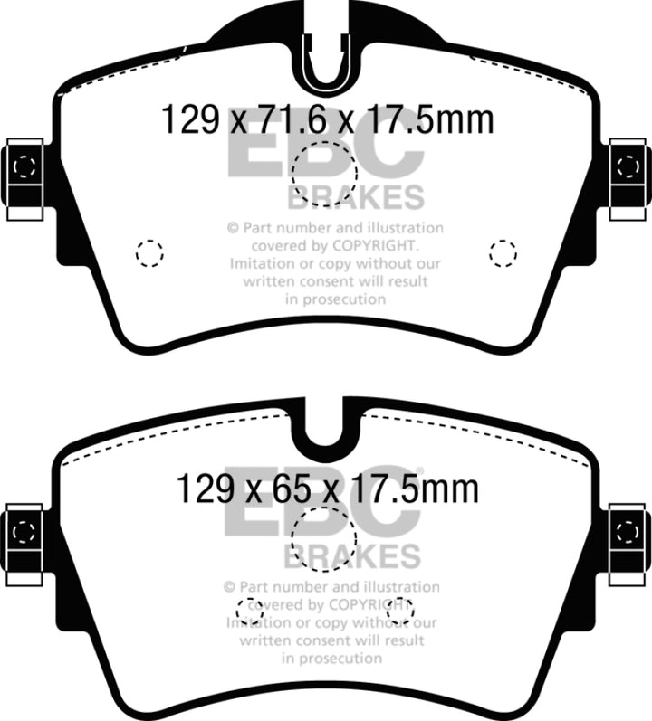 EBC 14+ Mini Hardtop 2.0 Turbo Cooper S Greenstuff Front Brake Pads.