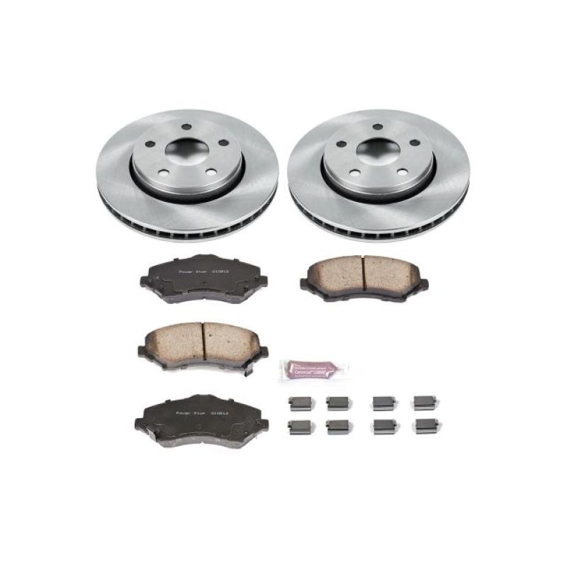 Power Stop 07-17 Jeep Wrangler Front Autospecialty Brake Kit.