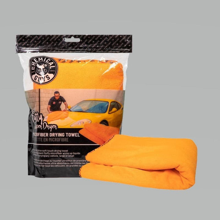 Chemical Guys Fatty Super Dryer Microfiber Drying Towel - 25in x 34in - Orange.