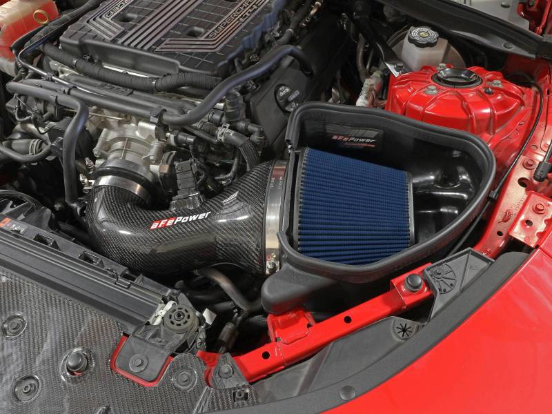 aFe 17-12 Chevrolet Camaro ZL1 (6.2L-V8) Track Series Carbon Fiber CAI System w/ Pro 5R Filters.