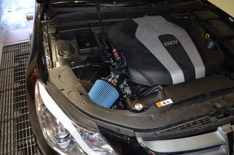 Injen 2014 Hyundai Genesis Sedan 3.8L V6 Black Short Ram Intake with MR Technology.