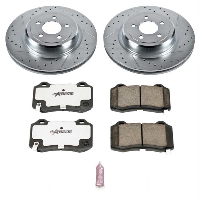 Power Stop 05-10 Chrysler 300 Rear Z26 Street Warrior Brake Kit.