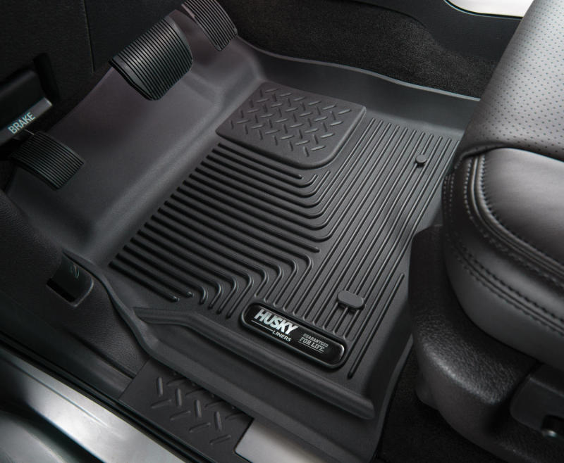 Husky Liners 15-17 Ford F-150 SuperCrew X-Act Contour Black 2nd Seat Floor Liners (Full Coverage).