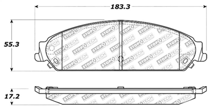 StopTech Street Select Brake Pads - Front/Rear.