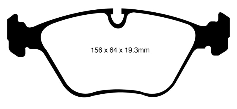 EBC 10-14 BMW X5 4.4 Twin Turbo (50) Yellowstuff Front Brake Pads.