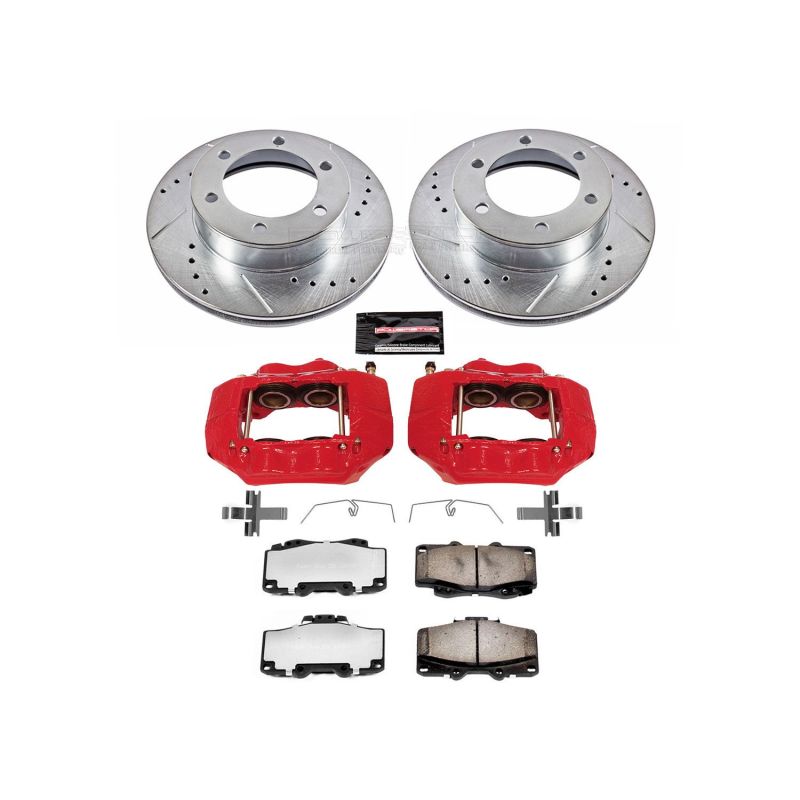 Power Stop 95-04 Toyota Tacoma Front Z36 Truck & Tow Brake Kit w/Calipers.