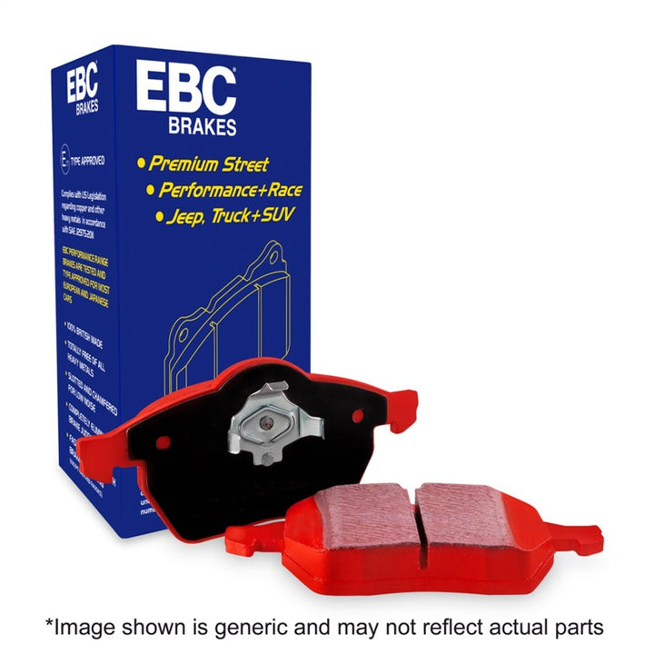 EBC 15+ Ford Mustang 2.3 Turbo Redstuff Rear Brake Pads.