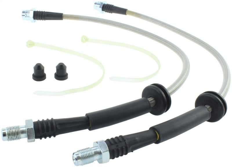 StopTech 04-06 Mini & Mini S Rear Stainless Steel Brake Line Kit.