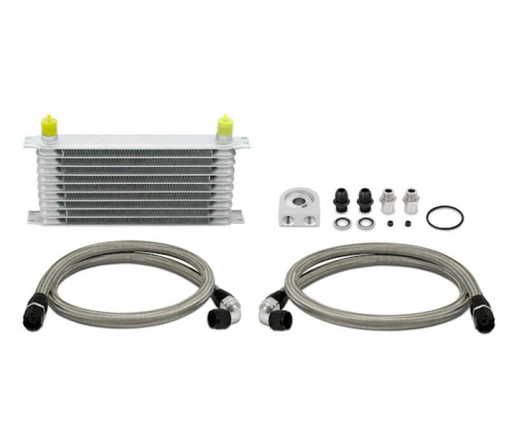 Mishimoto Universal 10 Row Oil Cooler Kit (Metal Braided Lines).