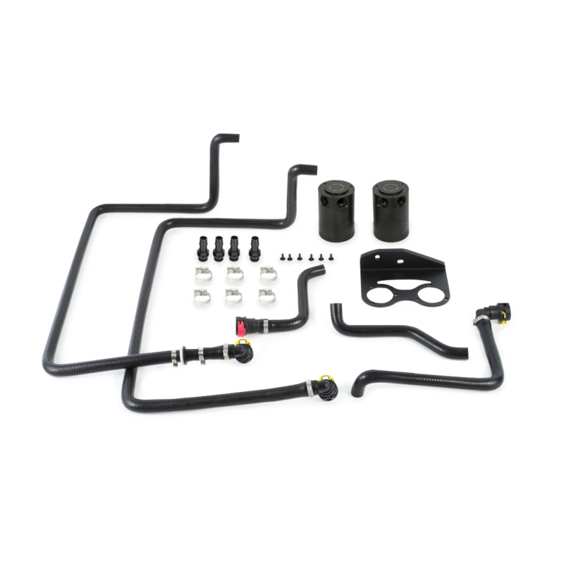 Mishimoto 15-16 Ford F-150 EcoBoost 3.5L Baffled Oil Catch Can Kit - Black.