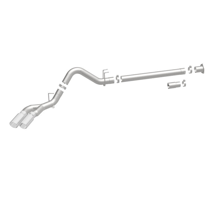 MagnaFlow 08-17 Ford F-250/F-350/F-450 4.6L/6.7 DPF-Back SS 4in Dual Single Passenger Side Rear Exit.