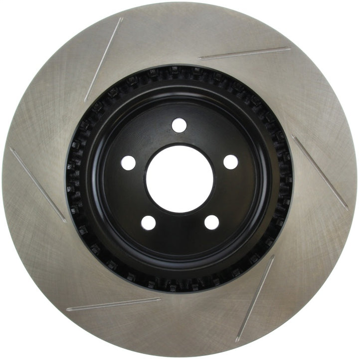 StopTech Power Slot 07-10 Ford Mustang Shelby Front Left Slotted Rotor.