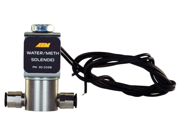 AEM Water/Methanol Injection System - High-Flow Low-Current WMI Solenoid - 200PSI 1/8in-27NPT In/Out.