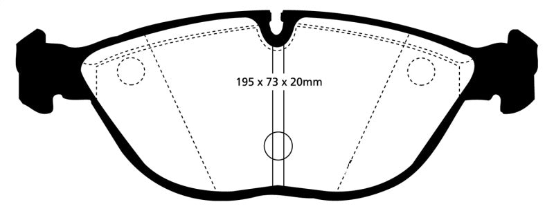 EBC 04-06 Audi TT Quattro 3.2 Redstuff Front Brake Pads.