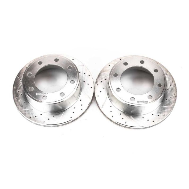 Power Stop 00-05 Ford Excursion Rear Evolution Drilled & Slotted Rotors - Pair.