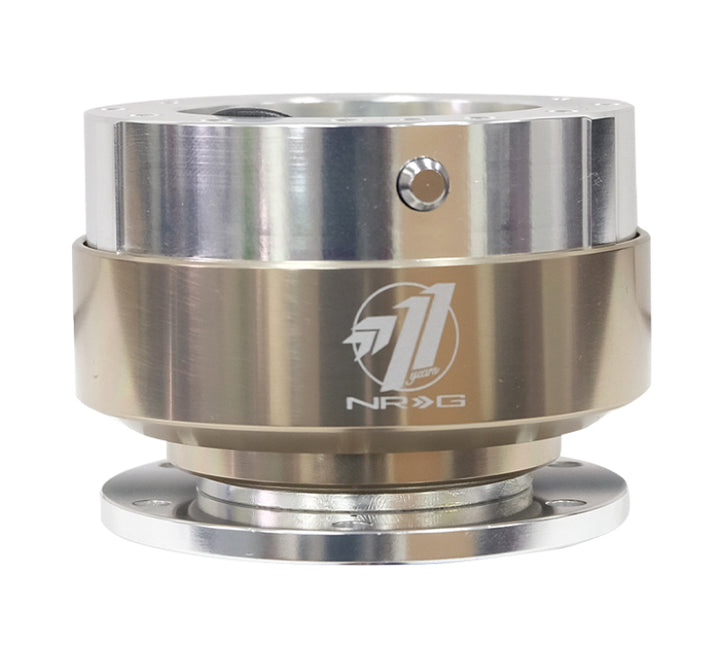 NRG Quick Release Gen 1.5 - Silver Body / Titanium Chrome Ring.