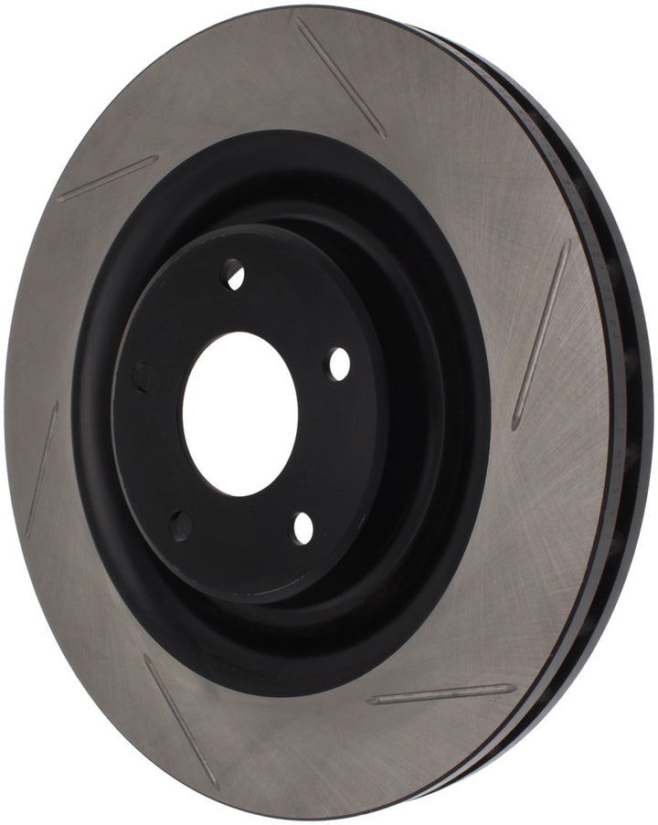 StopTech Power Slot 06-10 Chevrolet Corvette Front Right Slotted Rotor.